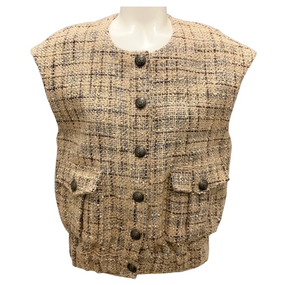 L´AGENCE CAMEL TWEED UMA VEST